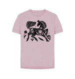 Mauve Flowery Horse Tee