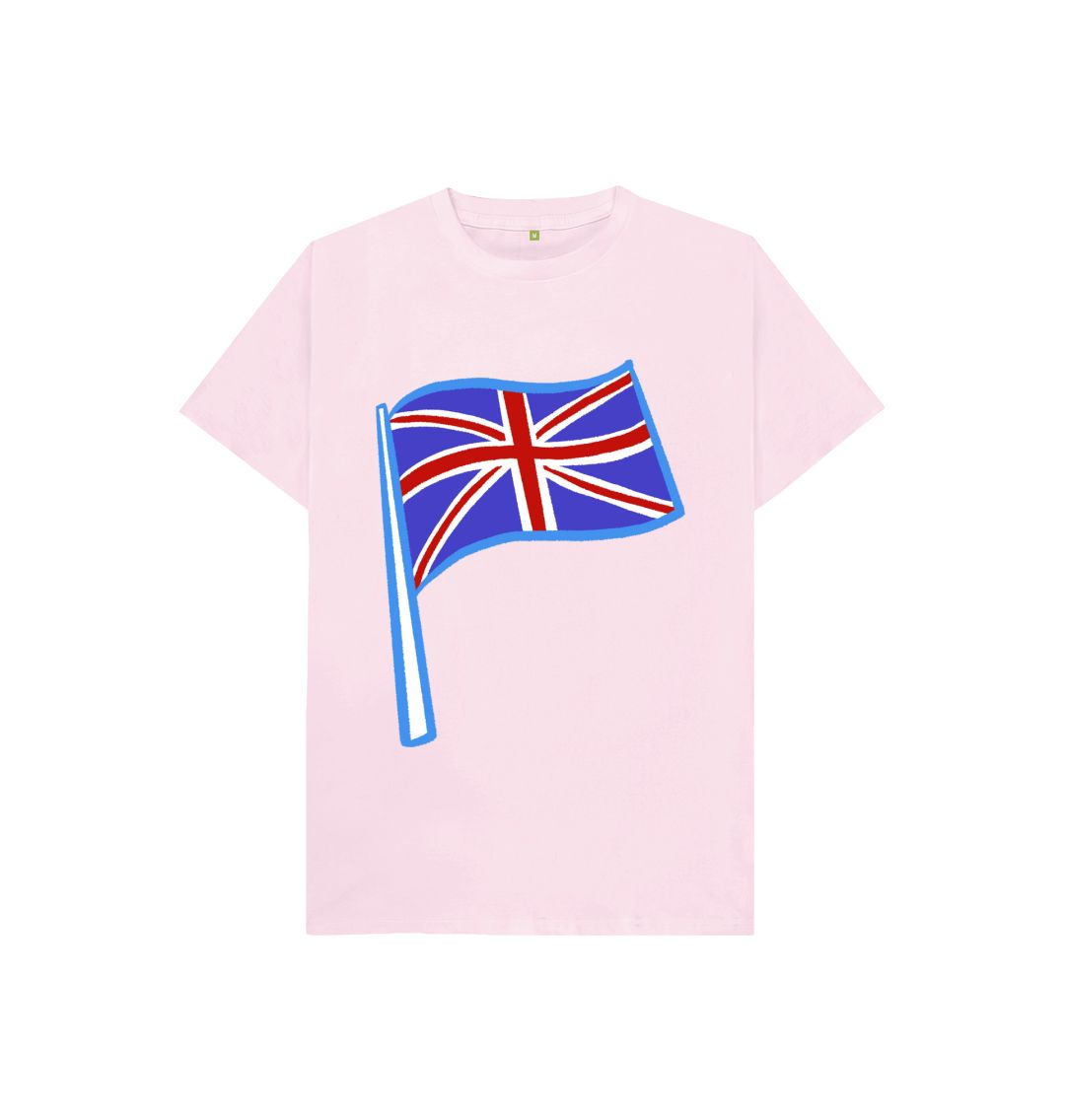 Pink Kids England Flag Tee