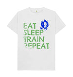 White Train Repeat Tee