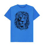 Bright Blue Fierce Lion Tee