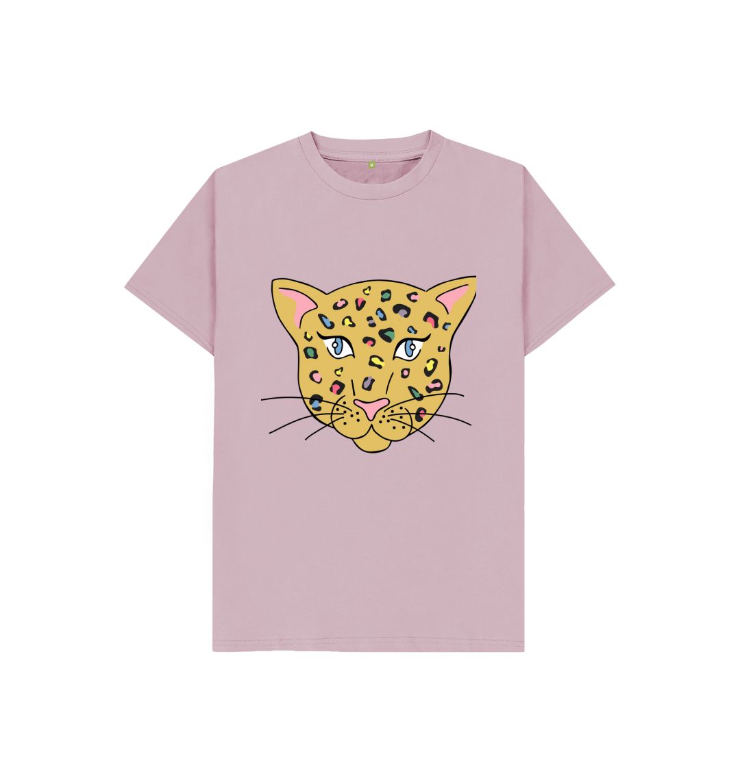 Mauve Pink Nosed Cheetah Tee