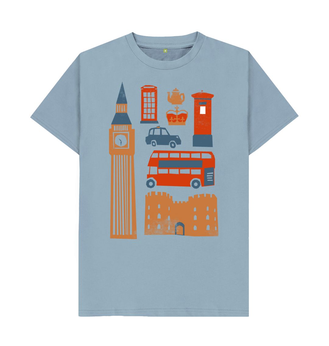 Stone Blue Men's London and King Tee