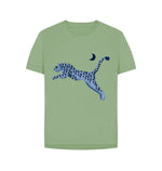 Sage Relaxed Fit Wild Blue Cat Tee