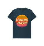 Denim Blue Happy Days Tee