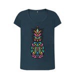 Denim Blue Pineapple Tee