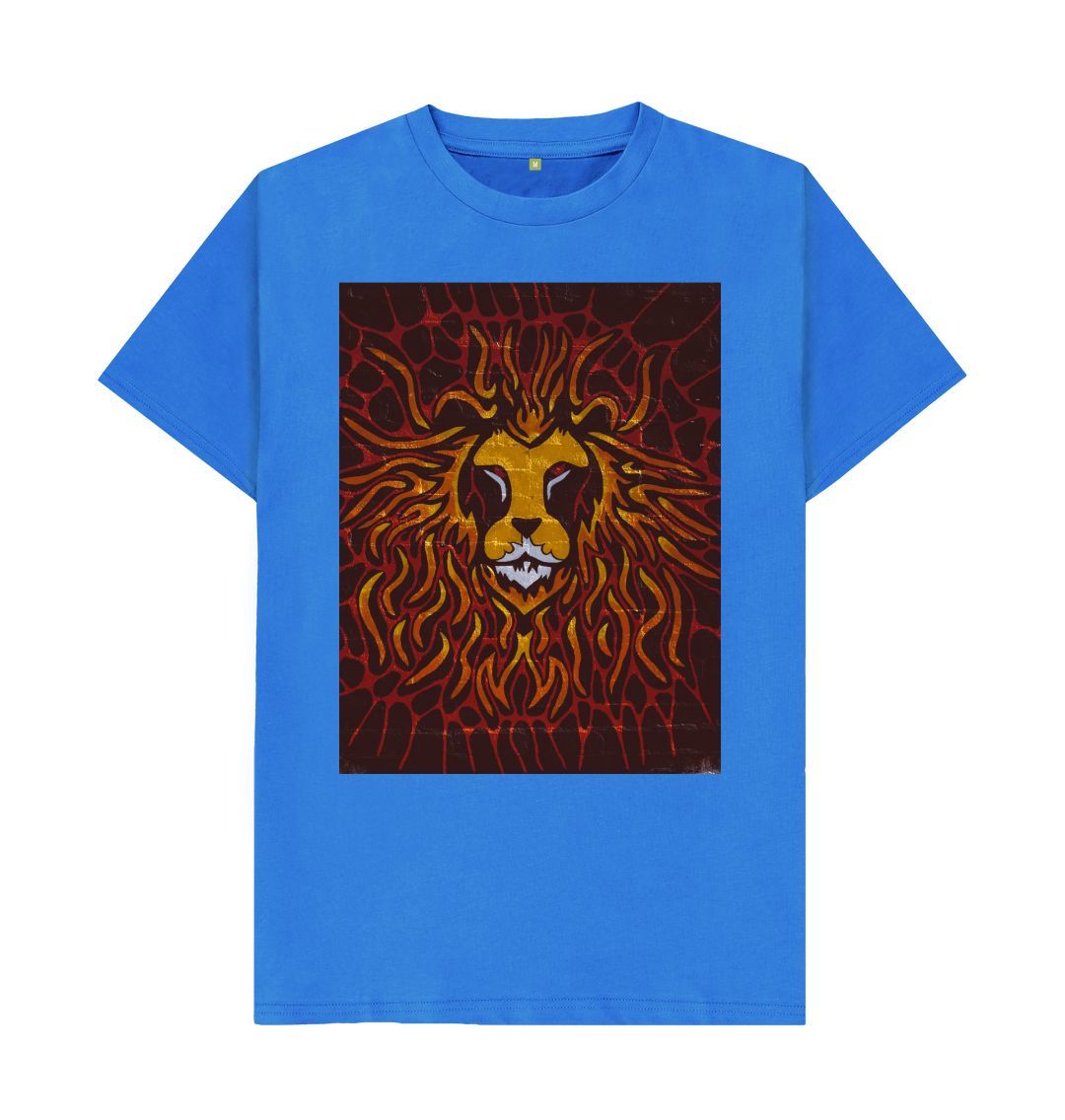 Bright Blue Flame Lion