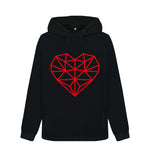 Black Shaped Heart Hoody