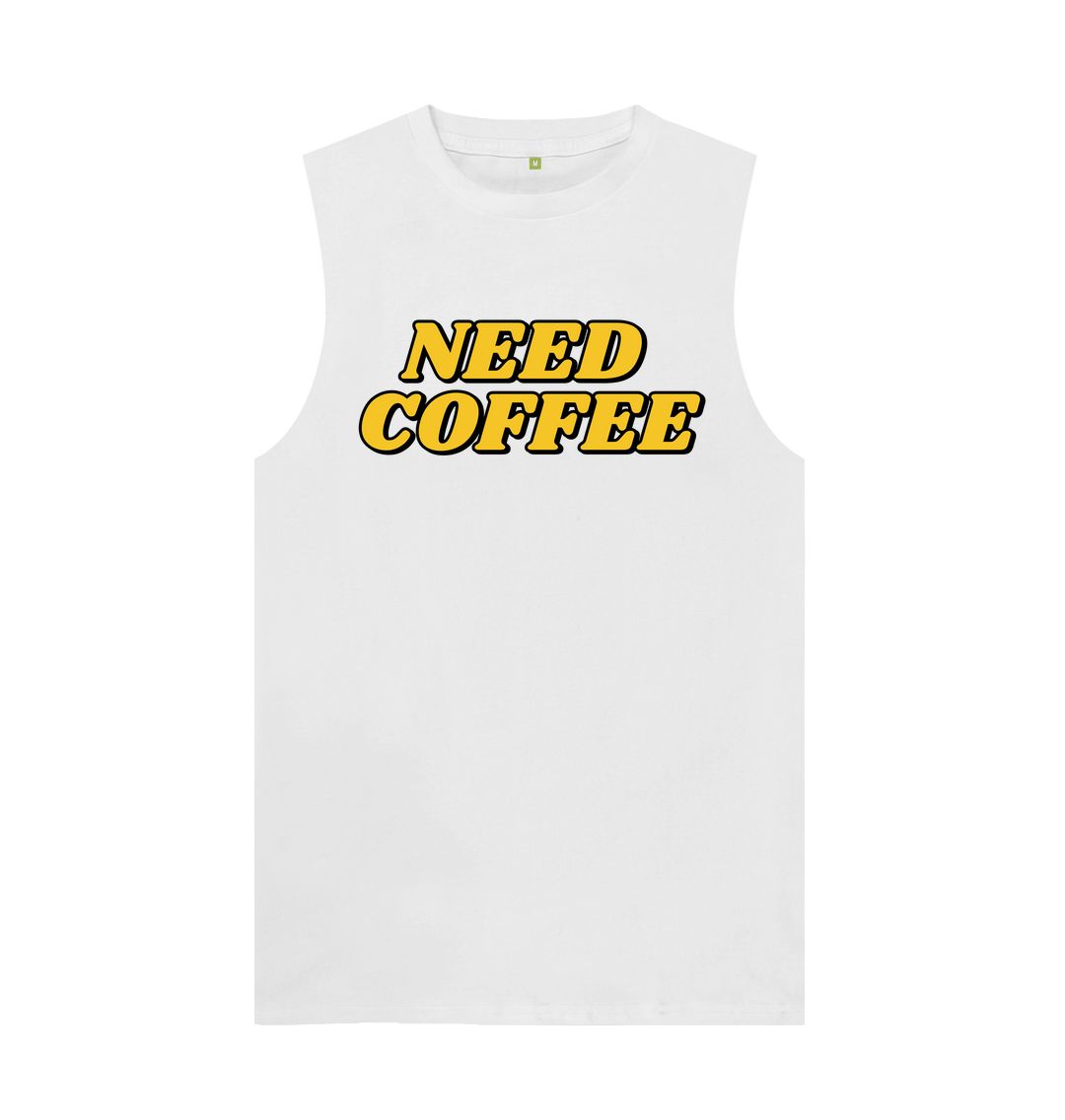 White Need Coffee Vest