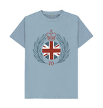 Stone Blue Men's Royal Flag and Crown