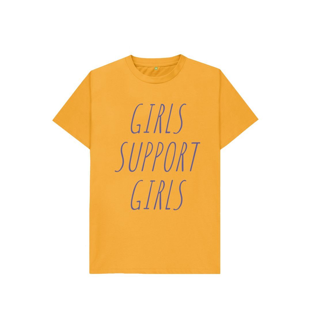 Mustard Girls Support Girls Tee