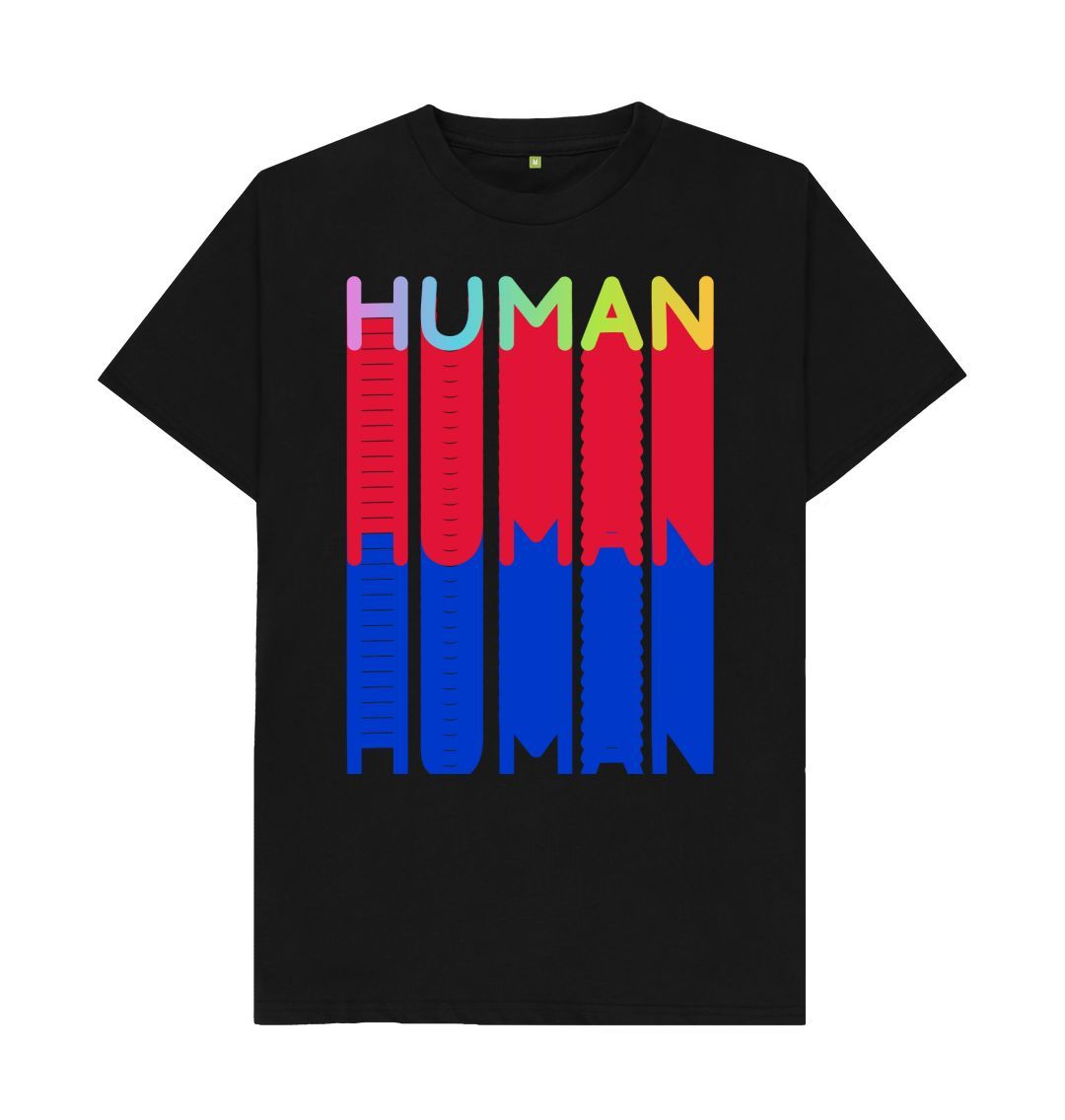 Black Human Tee