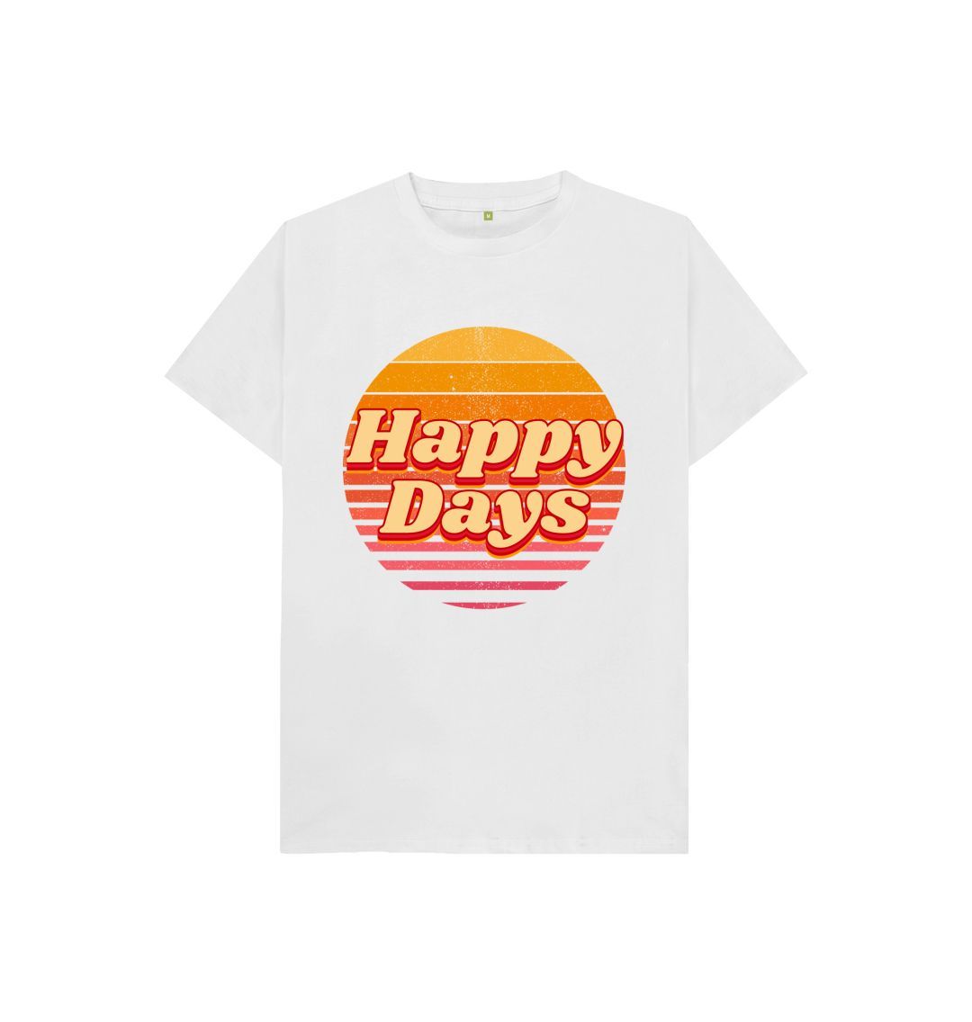 White Happy Days Tee