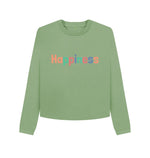 Sage Happiness Boxy Jumper