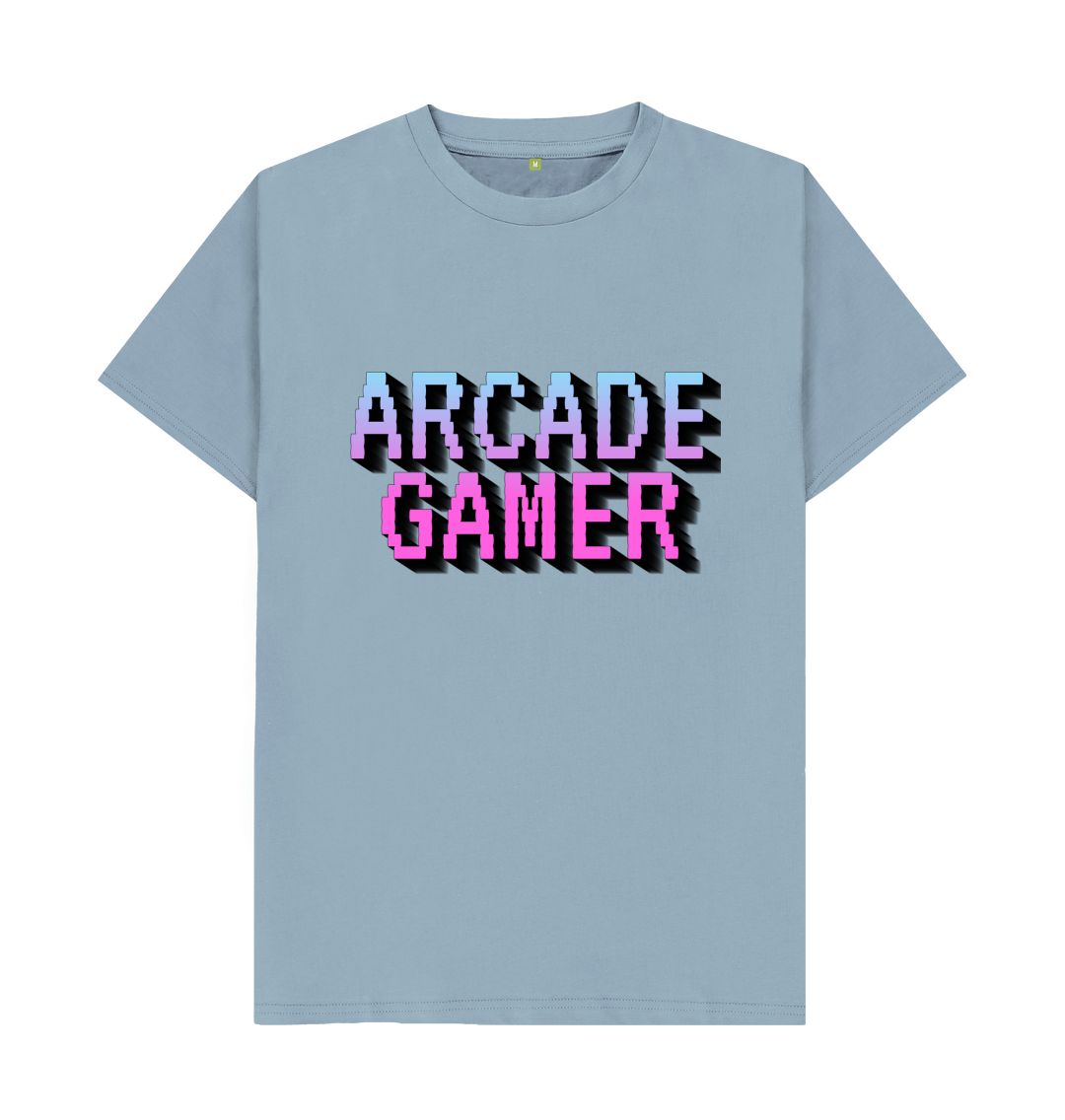 Stone Blue Arcade Gamer Tee