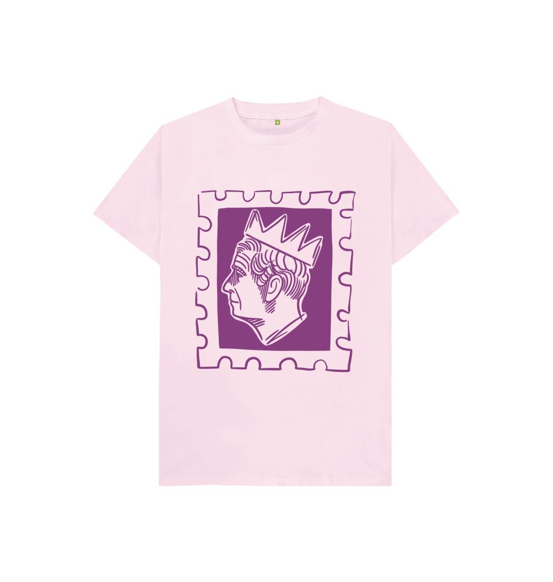 Pink Kids King's Purple Stamp Tee