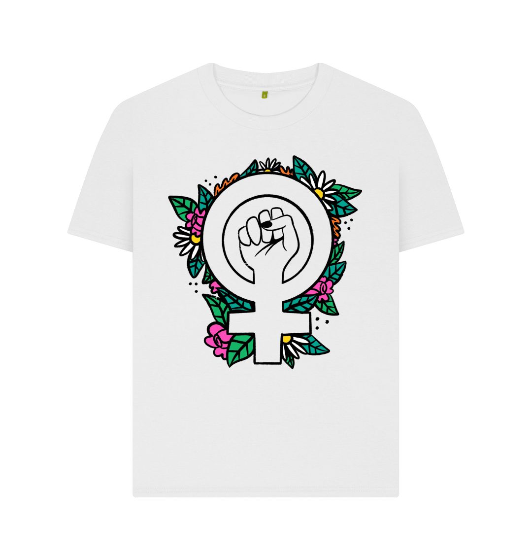 White Fist Flower Tee