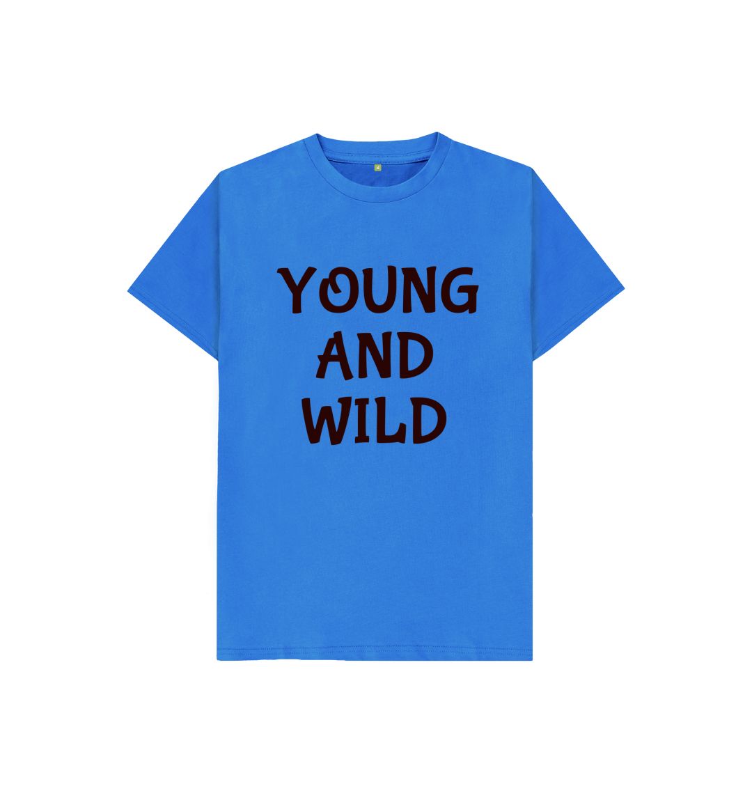 Bright Blue Young And Wild Tee