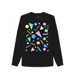 Black Shapes Mania Remill Sweatshirt