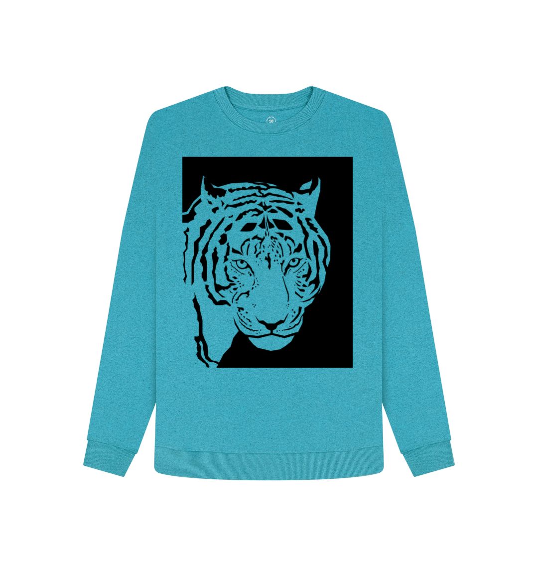 Ocean Blue Green Tiger Remill Sweatshirt