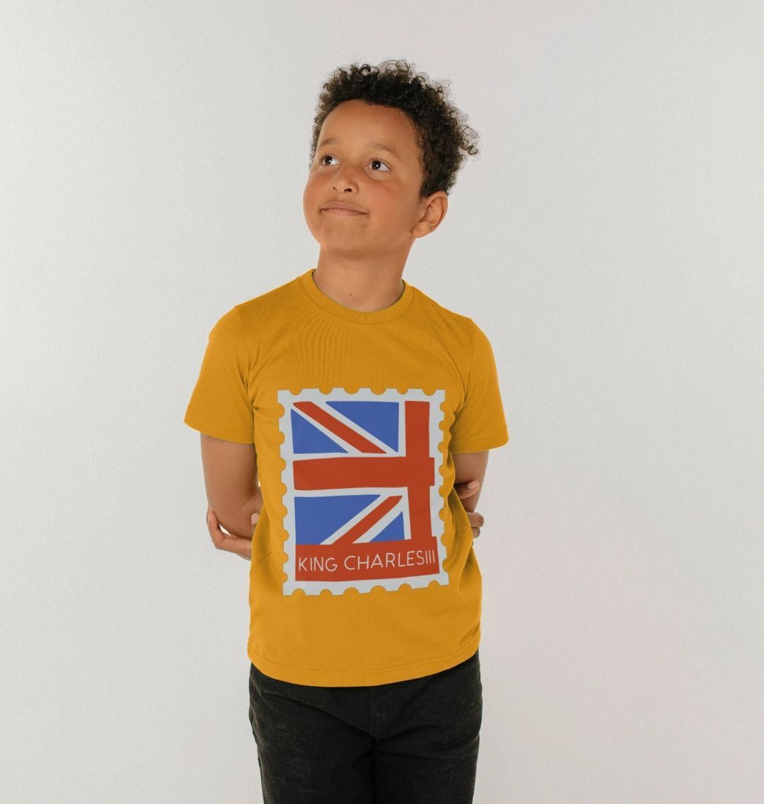 Kids King Charles III Stamp Tee