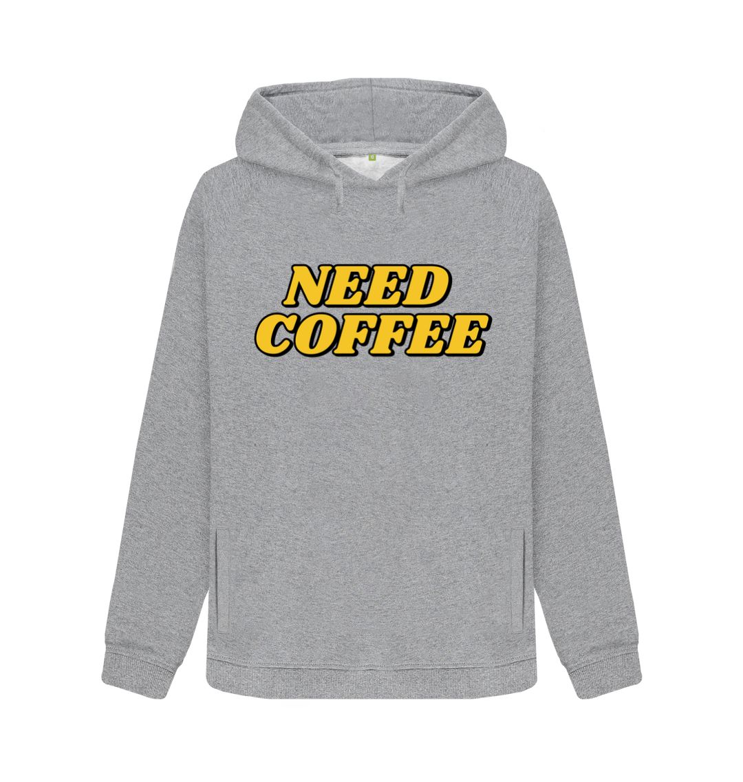 Light Heather Need Coffee Hoody