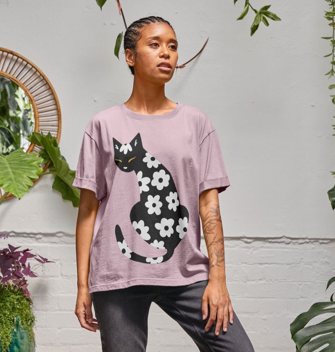 Flowered Cat Tee