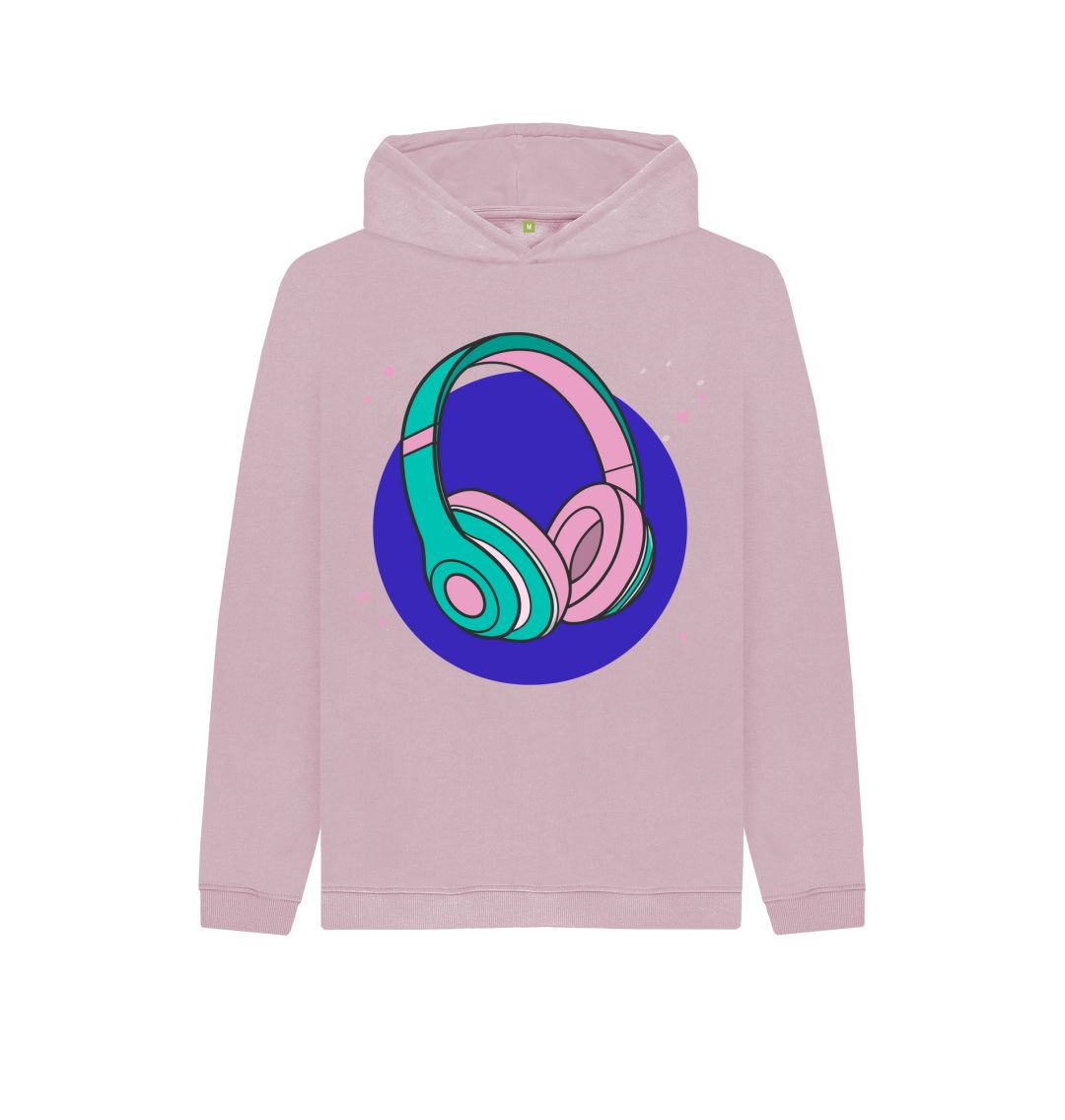 Mauve Headphones Hoody