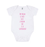 White Short Sleeve My Mum Baby Grow