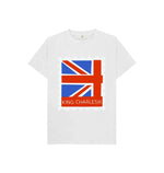 White Kids King Charles III Stamp Tee