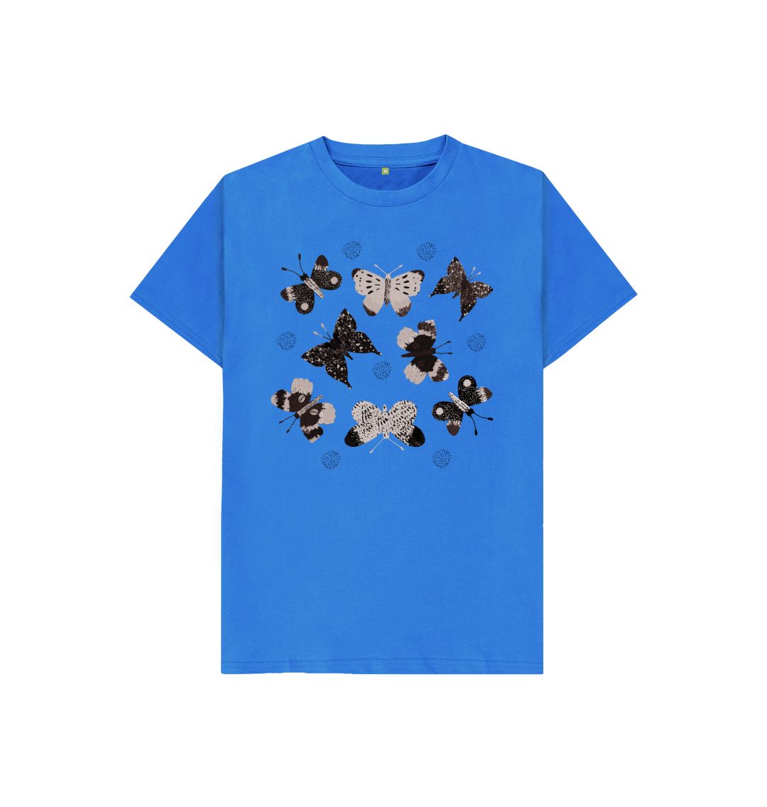 Bright Blue Moths Tee