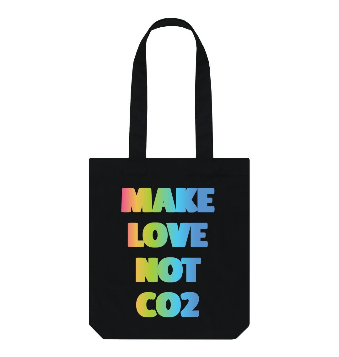 Black Make Love Not CO2 Tote