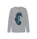 Athletic Grey Seahorse Long Sleeve Tee