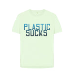 Pastel Green Plastic Sucks Tee