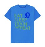 Bright Blue Train Repeat Tee