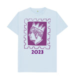 Sky Blue Men' s King Charle's Stamp Tee