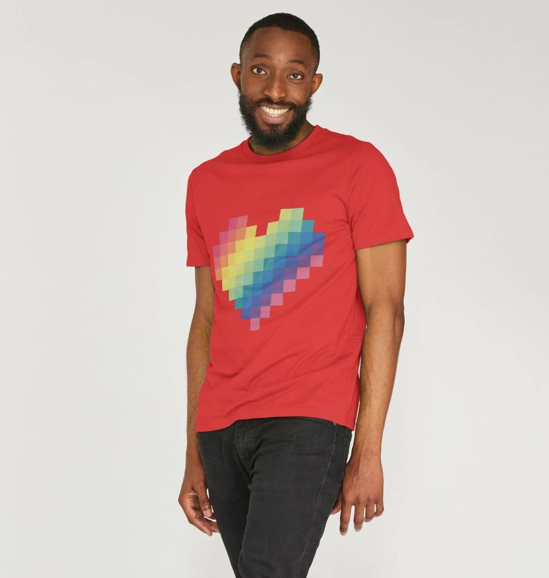 Men's Rainbow Heart Tee