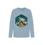 Stone Blue Sea and Rocks Long Sleeve Tee