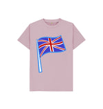 Mauve Kids England Flag Tee