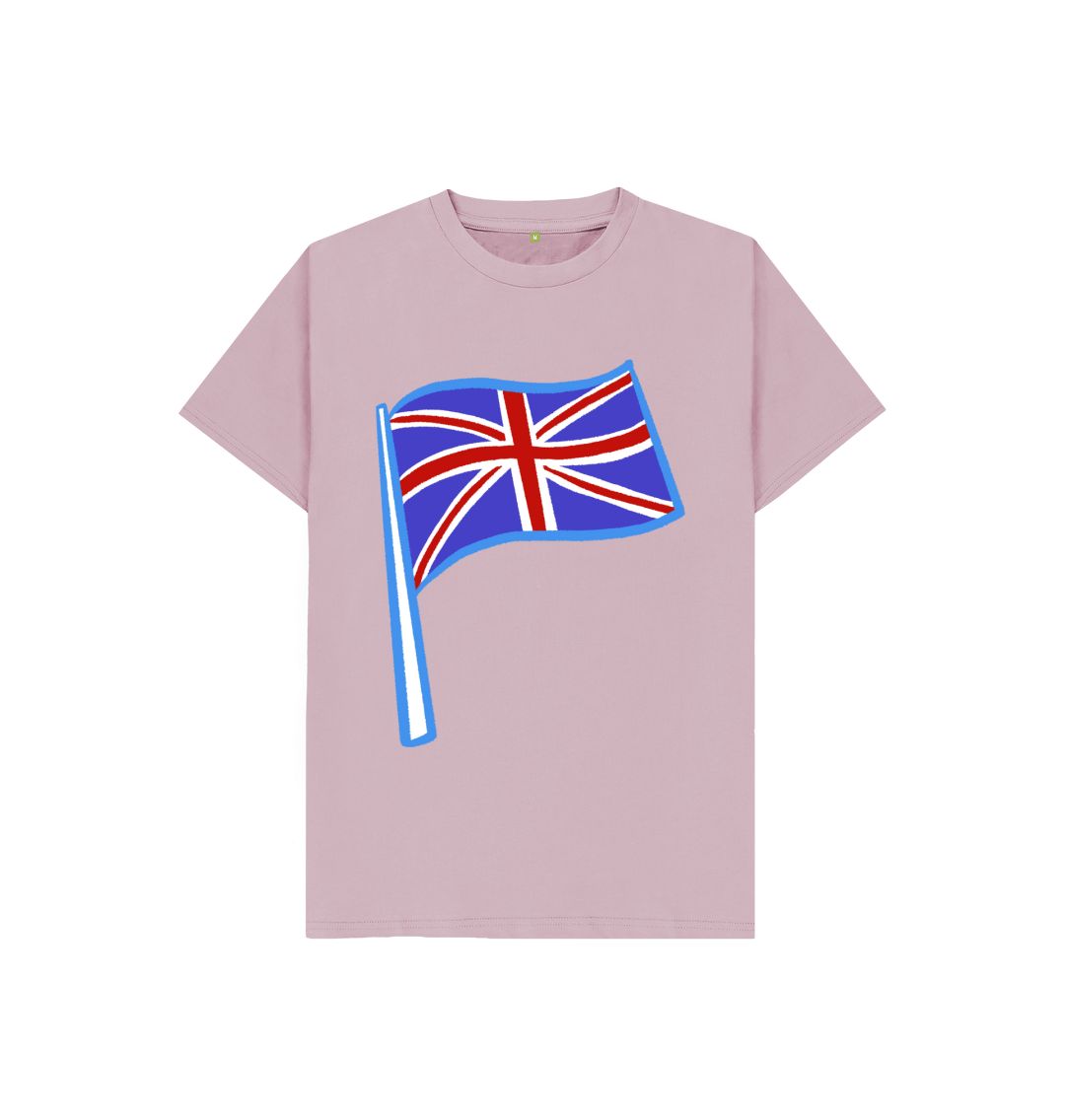 Mauve Kids England Flag Tee