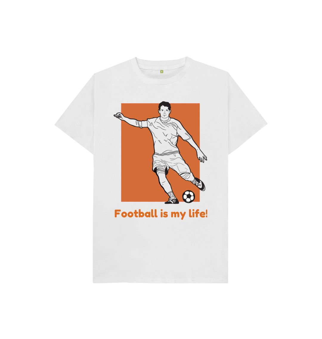 White Football is my life Tee