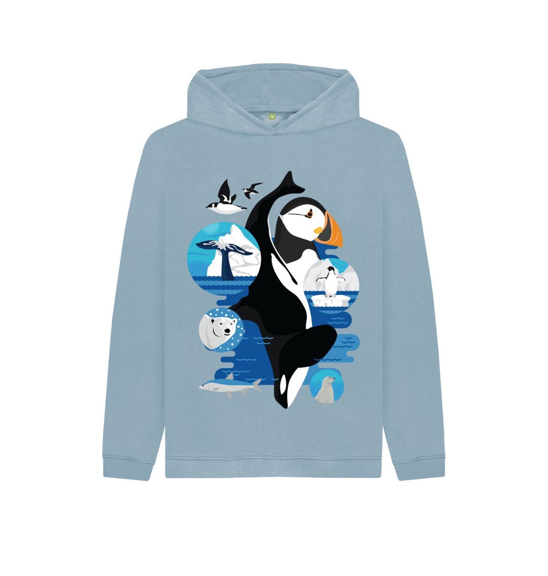 Stone Blue Frozen World Hoody