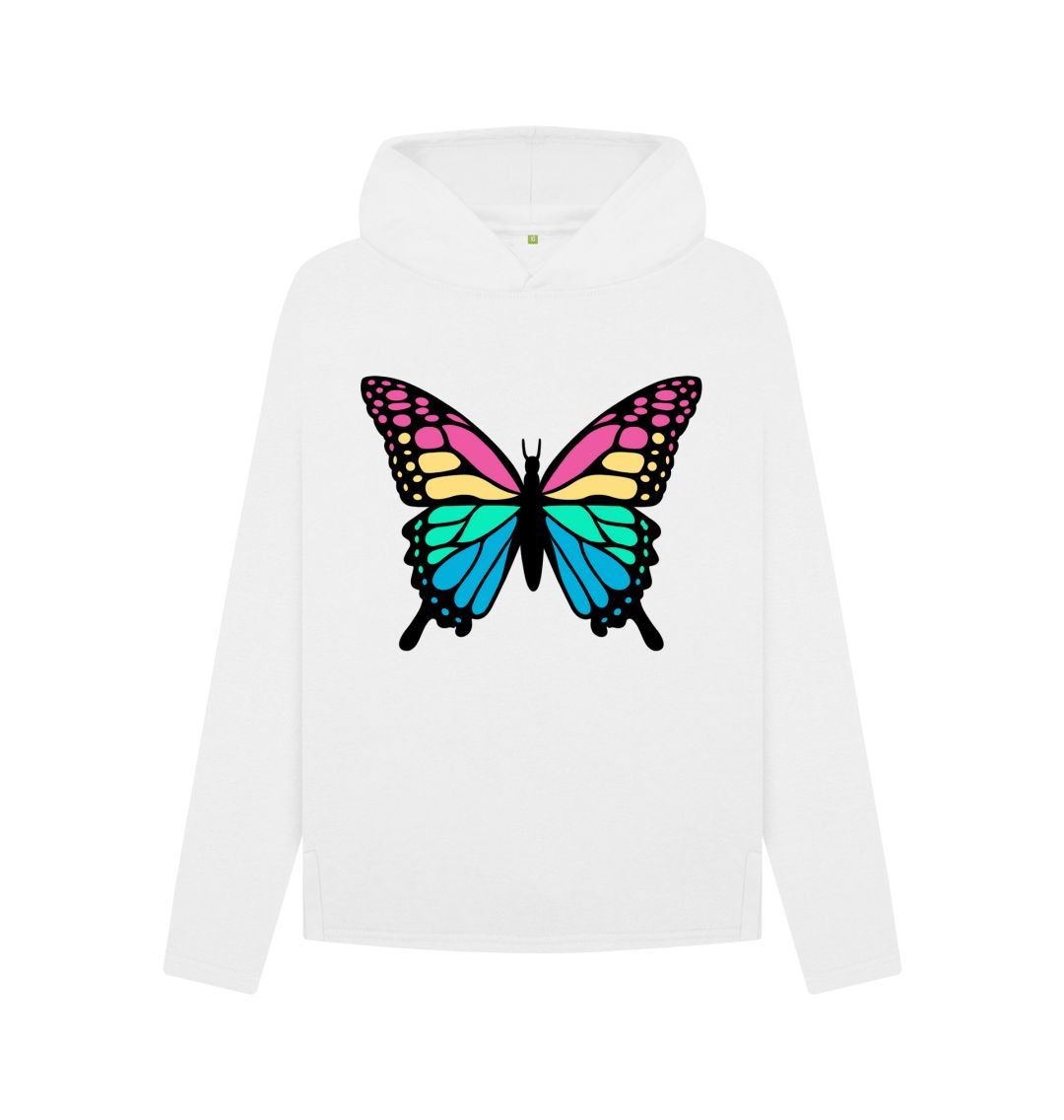 White Butterfly Hoody