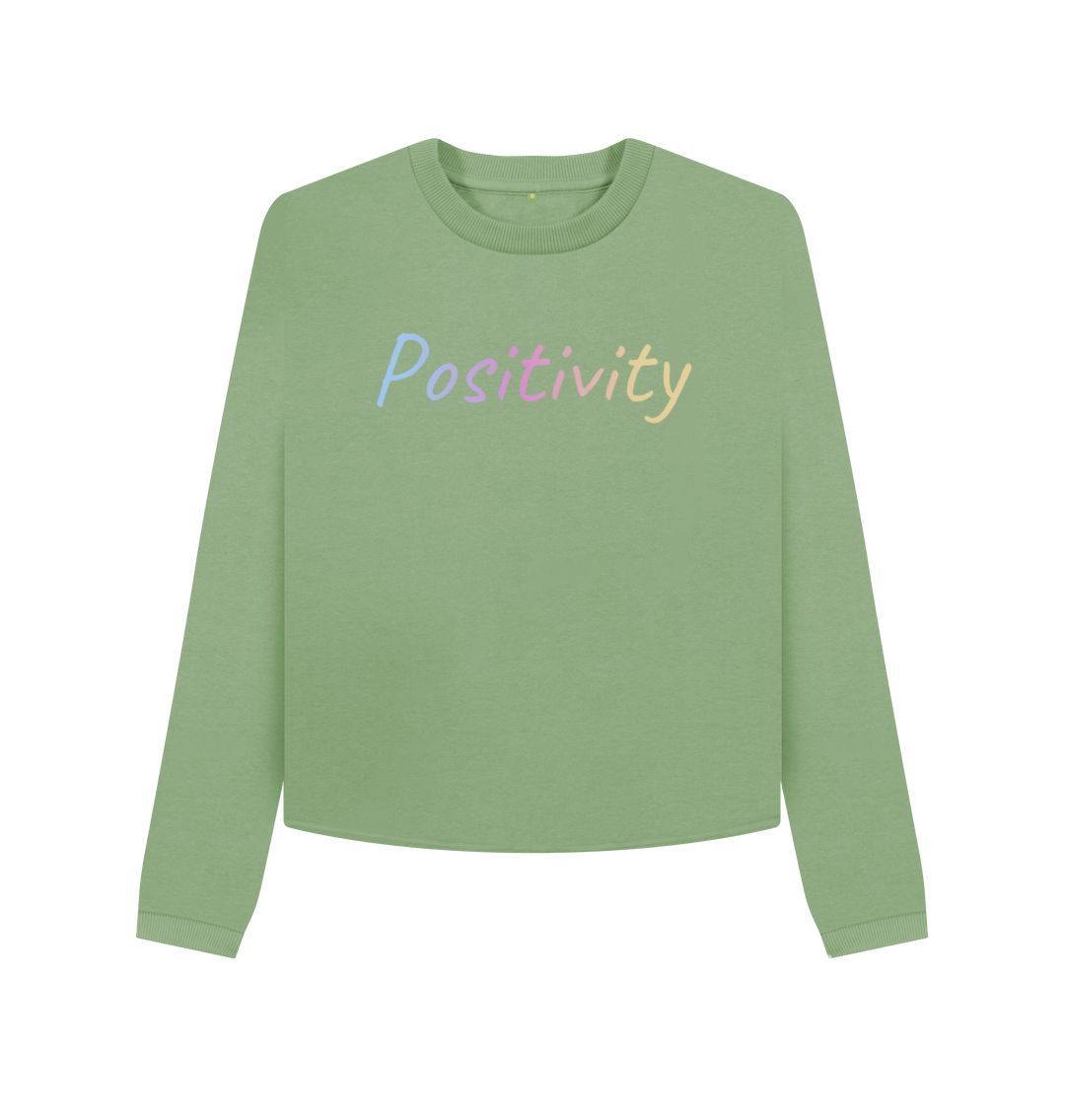 Sage Positivity Boxy Jumper