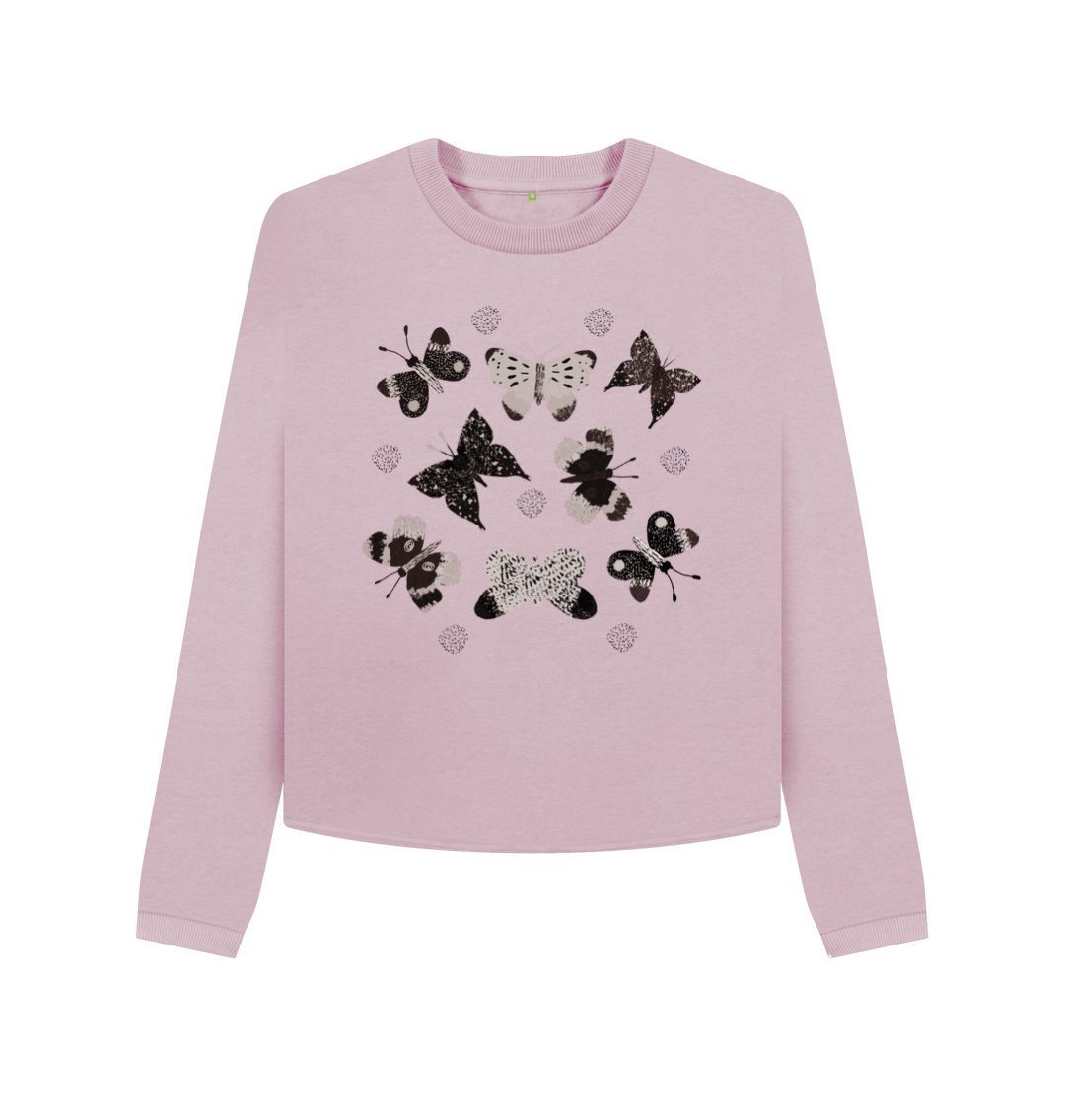 Mauve Multi Butterfly Boxy Jumper