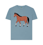 Stone Blue Brown Horse Tee