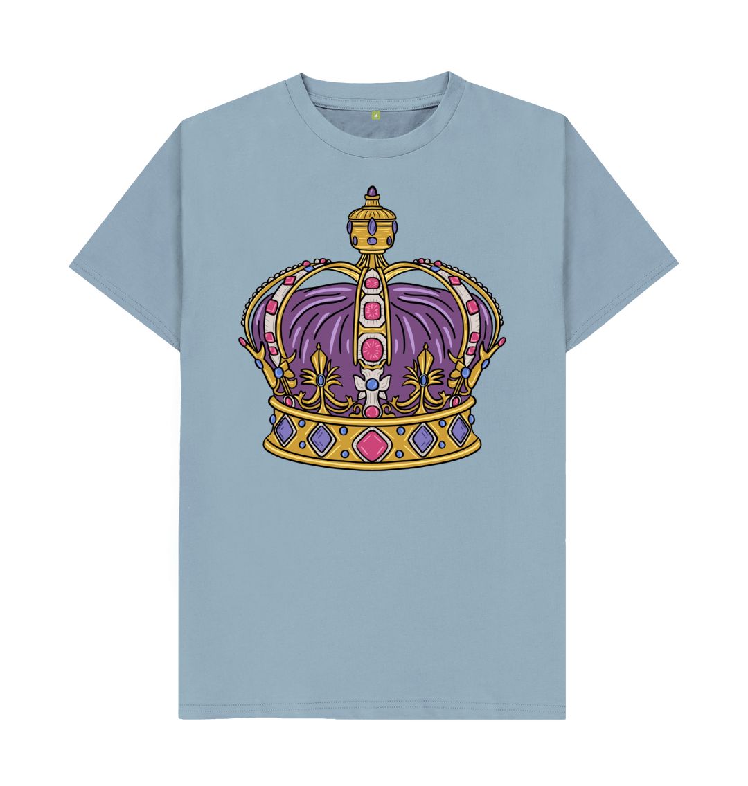 Stone Blue Men's King's Crown Tee