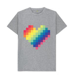 Athletic Grey Colourful Heart