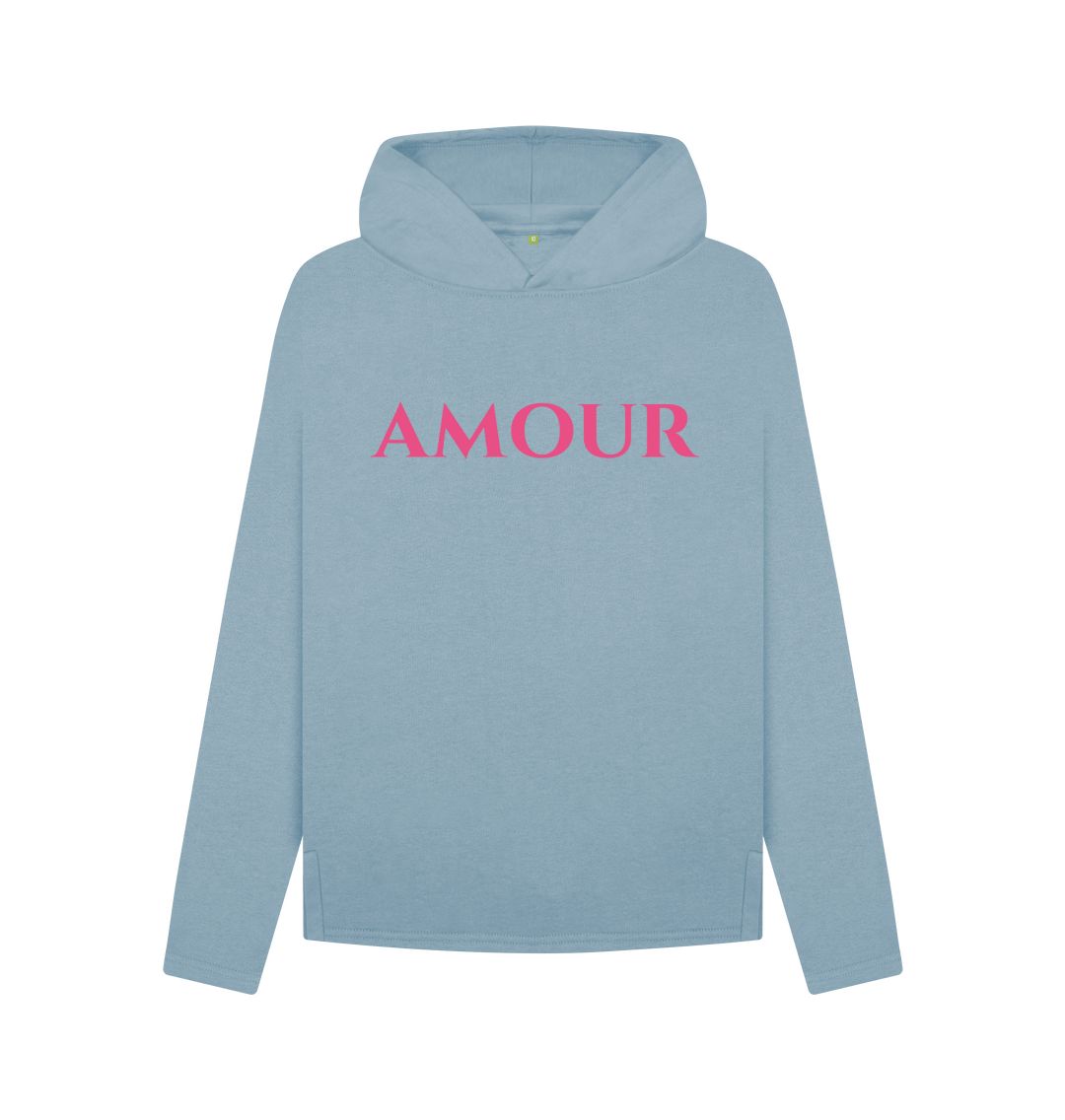 Stone Blue Amour Relaxed Hoody