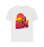 White Sunset Bike Ride Tee