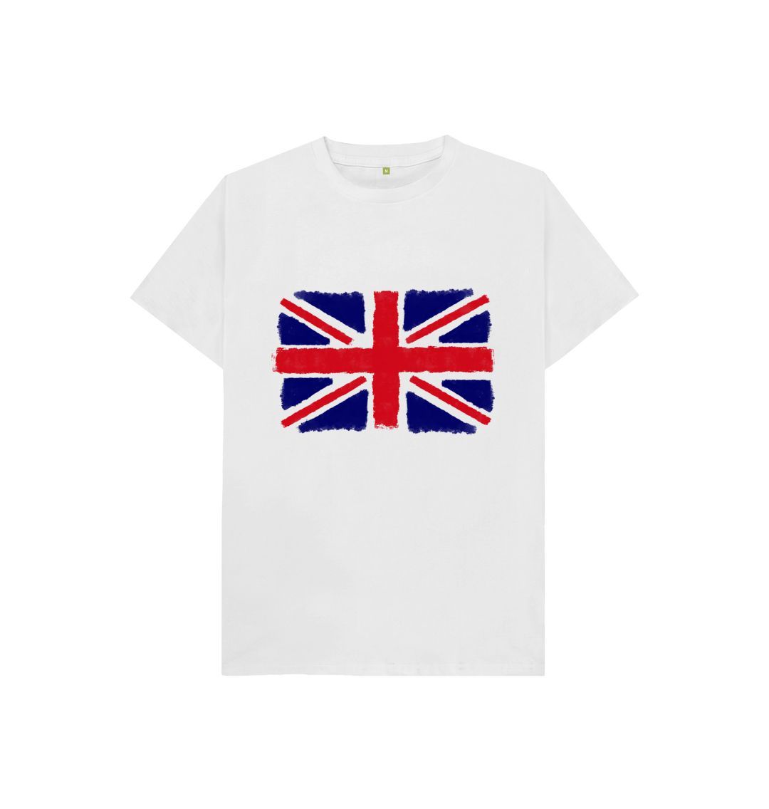 White Kids England's Flag Tee